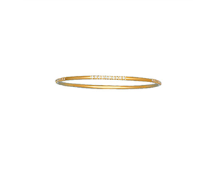 18k Yellow Gold Pave Set Diamond Bangle 0.75ctw